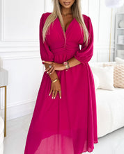 MIRA WAISTED MIDI DRESS