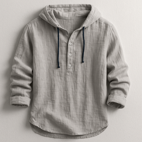 Rex Hooded Linen Shirt