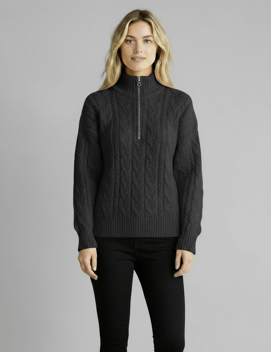 Amy Sweater with Zipper