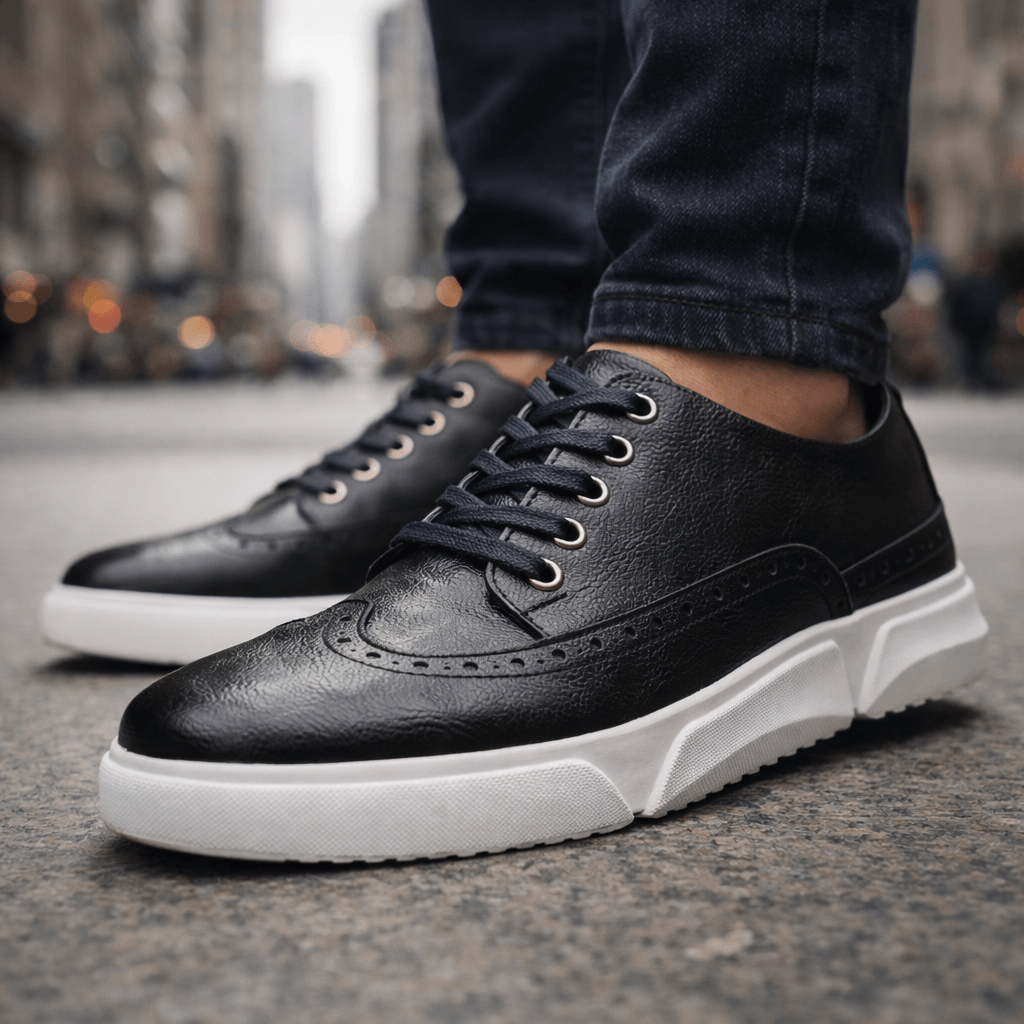 Harrington Brogue Leather Trainers