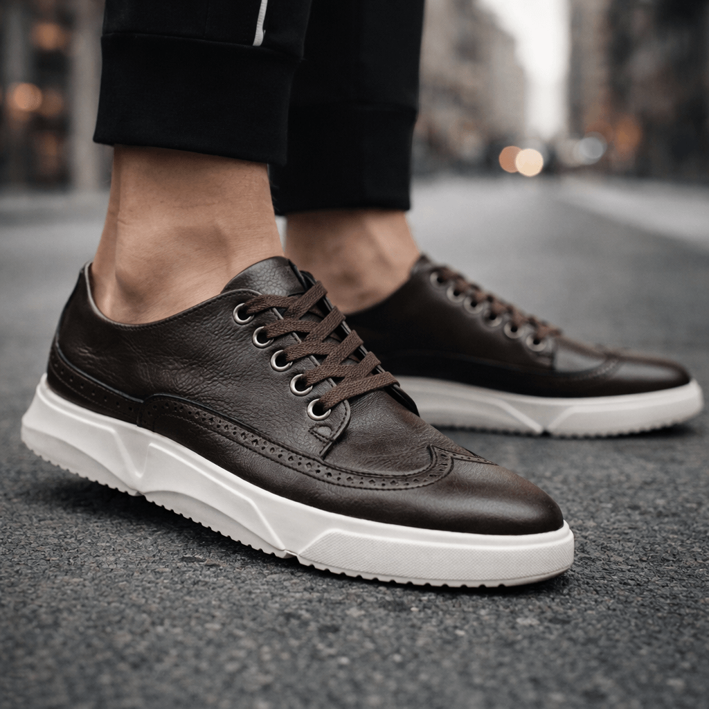 Harrington Brogue Leather Trainers