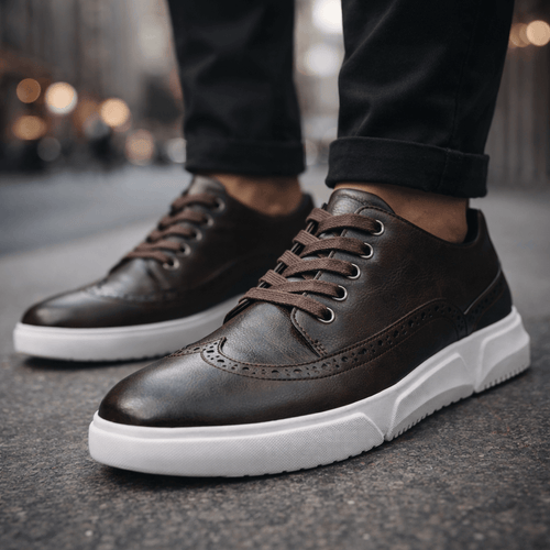 Hutton Heritage Leather Trainers