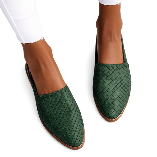 Bexley Woven Slingback Loafers