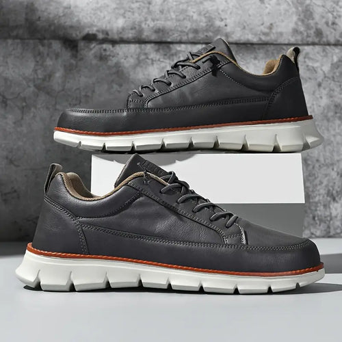 Leo Crafted Leather Trainers