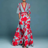 Moreau Floral V-Neck Dress
