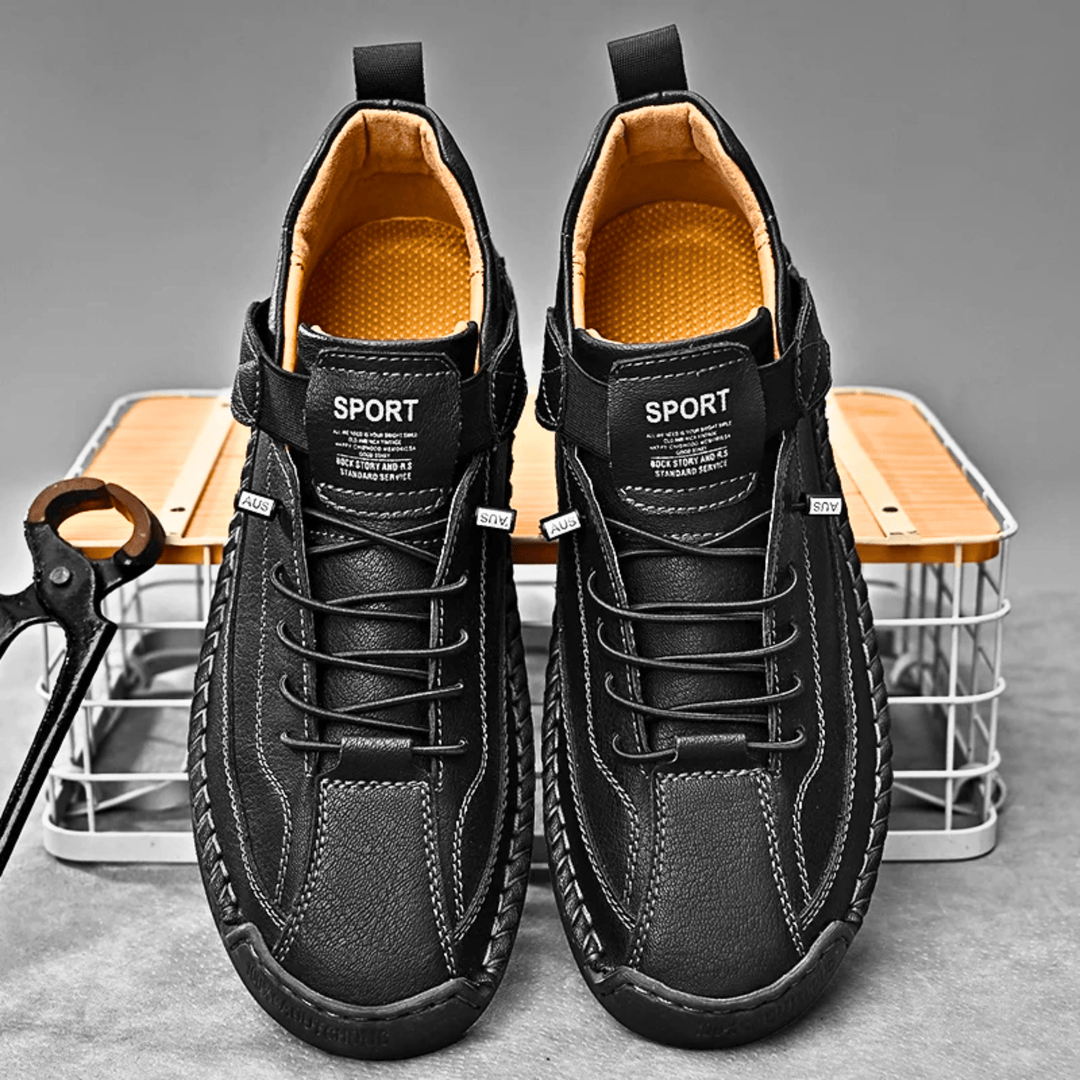 Hutton Artisan Leather Trainers